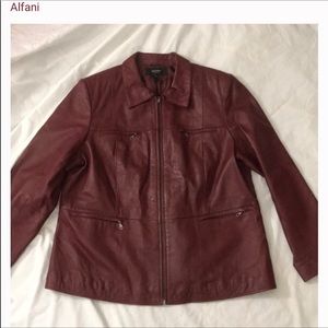 Alfani Rust Leather jacket